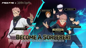 Daftar Karakter Jujutsu Kaisen yang Akan Hadir di Free Fire Januari 2026