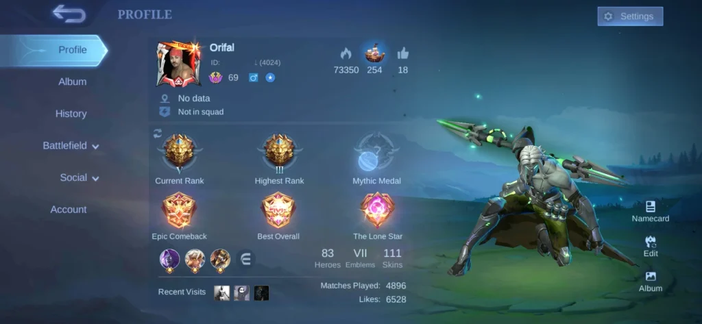MLBB Account