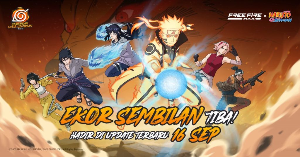 FF x Naruto Chapter 1 Comeback 2026, Jadwal dan Item Gratisnya